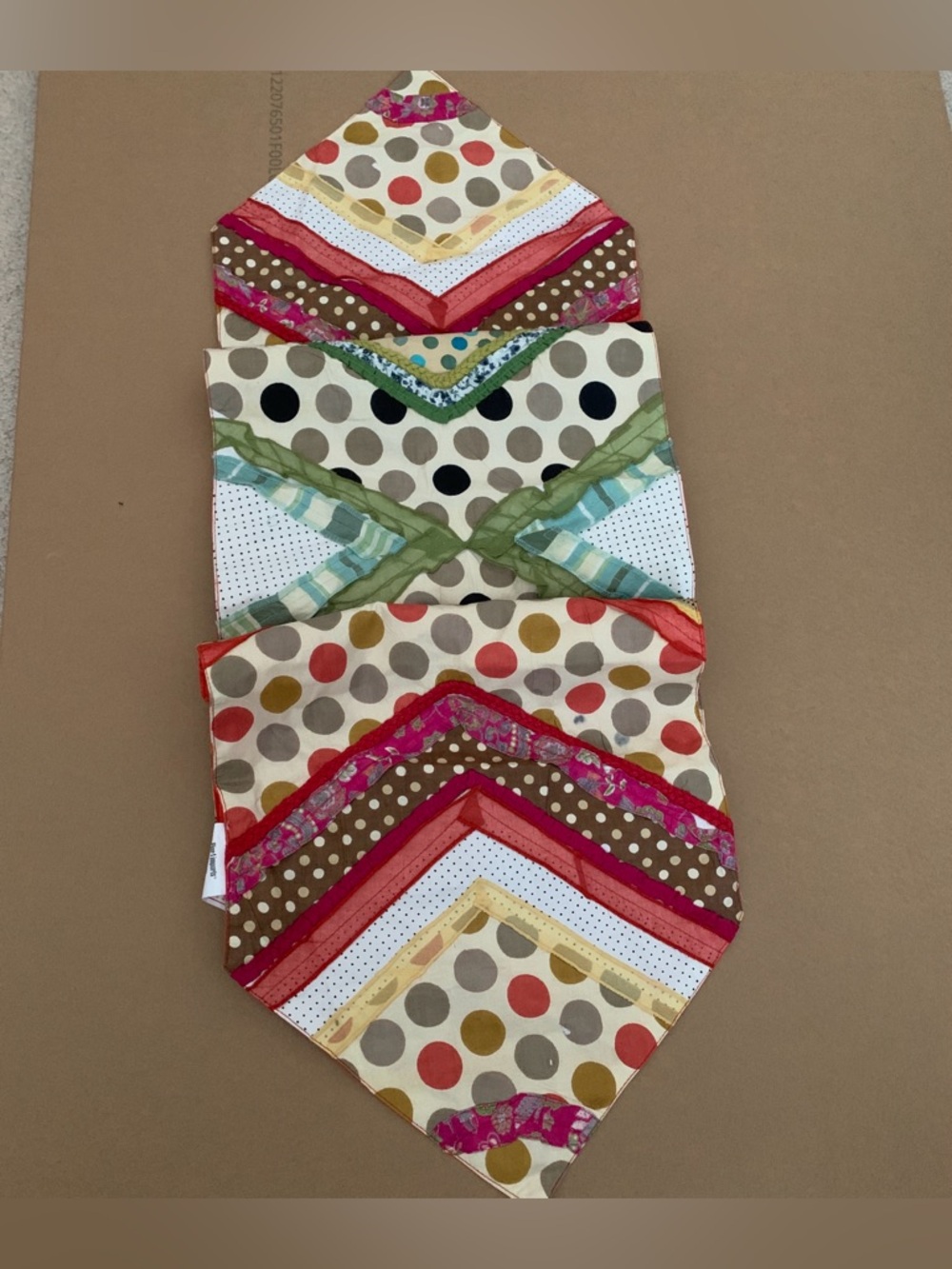 Pier 1 Solid Coral Red Decorative Table Runner.